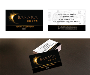 Business Card Design by Intro Base for Baraka Sport | Design #5310063