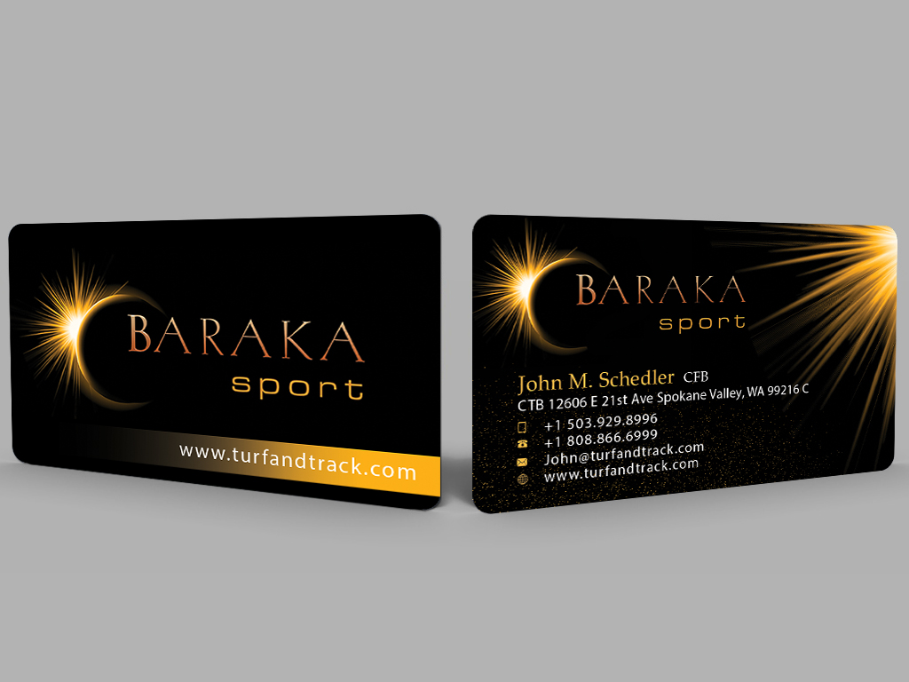 Business Card Design by alexRox for Baraka Sport | Design #5333800