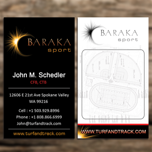 Business Card Design by Sandaruwan for Baraka Sport | Design #5307194