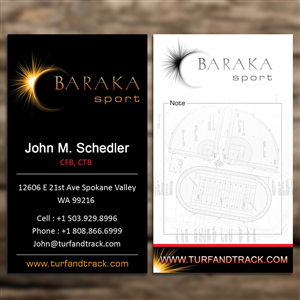 Business Card Design by Sandaruwan for Baraka Sport | Design: #5307219