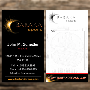 Business Card Design by Sandaruwan for Baraka Sport | Design: #5307226