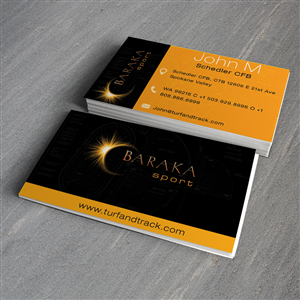 Business Card Design by Pram Shaw for Baraka Sport | Design #5300856