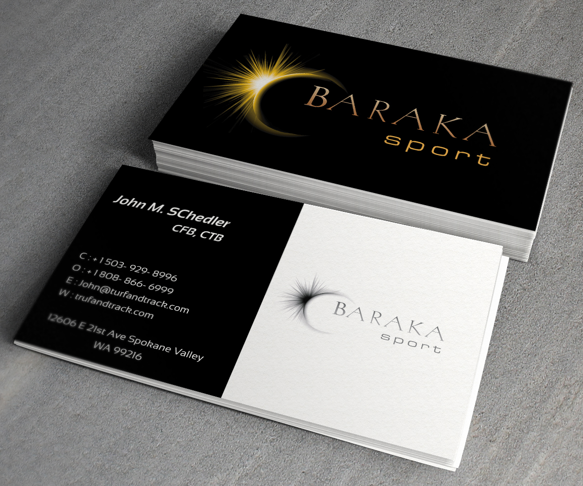 Business Card Design by toron00 for Baraka Sport | Design #5301397