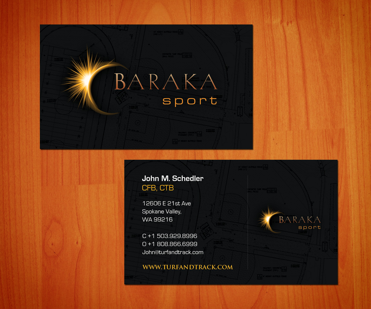 Business Card Design by tapstudio for Baraka Sport | Design #5327957