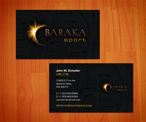 Business Card Design by tapstudio for Baraka Sport | Design #5327957