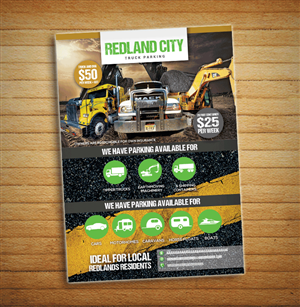 Truck Parking Fyer Design | Flyer Design by alessandroevge