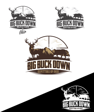 Big Buck Down Oufitters of Ohio | Logo-Design von StudioD™