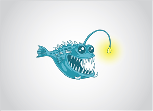 Make Scary Fish CUTE | Illustration Design by SangBlater