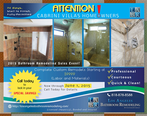 LABR Cabrini Villas Bathroom Remodeling Postcard | Postkarten-Design von Sbss