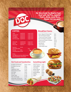 Menu Design by meet007 for this project | Design: #5333985