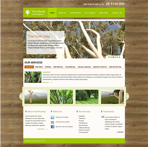 Tree Pruning Website | Web Design by Lauren