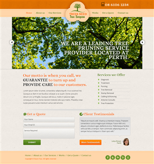 Tree Pruning Website | Web Design by James