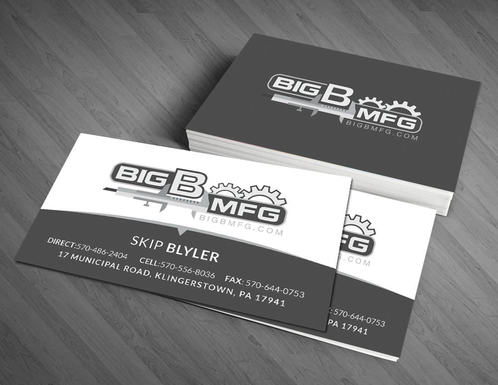 Business Card Design by  Artman for big b mfg | Design #5427206