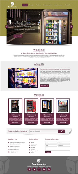 Basic Website for Vending Machine Business | Web-Design von Advent Innovative