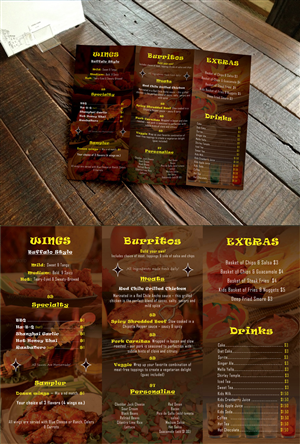 Menu Design by rdesign12 for this project | Design: #5465238