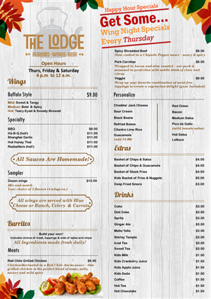 Menu Design by Parul