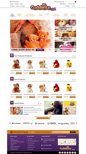 Plush eCommerce Site needs a Magento/Ultimo Theme Web Design | Web-Design von Sbss