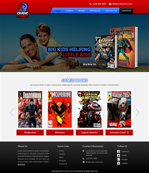 Comic book online retailer needs web design | Web-Design von Sbss