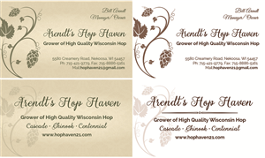 Hop Grower Producer Card | Business Card Design by Rongbaaz