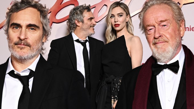 'Napoleon' World Premiere Red Carpet Photos: Joaquin Phoenix, Vanessa Kirby & Ridley Scott Attend Paris Premiere