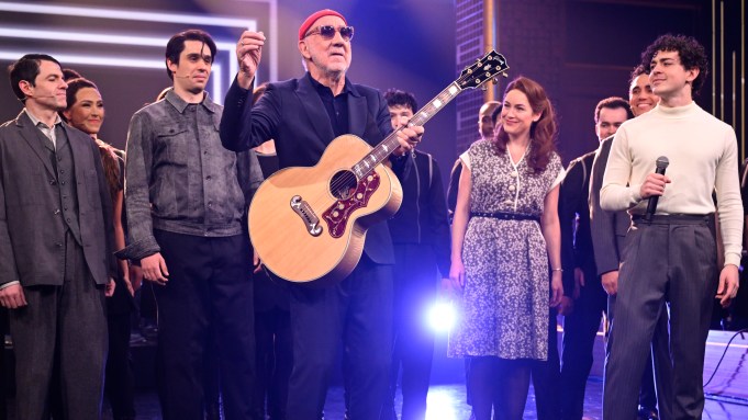 Pete Townshend and the cast of The Who's Tommy perform on Tonight Show in March
