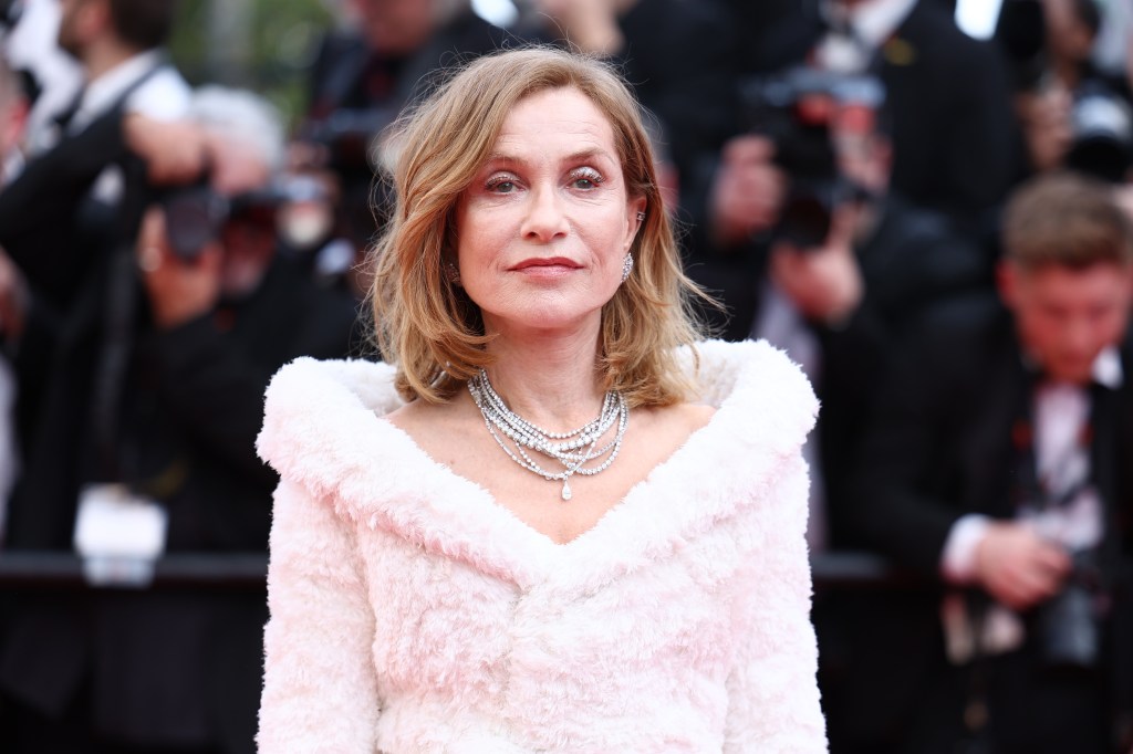 Isabelle Huppert on the Horizon red carpet at Cannes this year