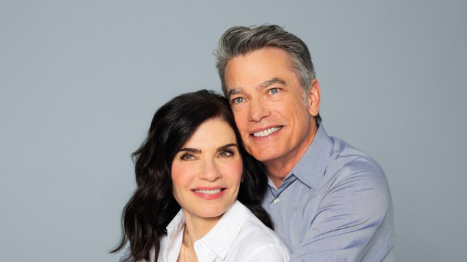 Julianna Margulies and Peter Gallagher Left on Tenth Broadway