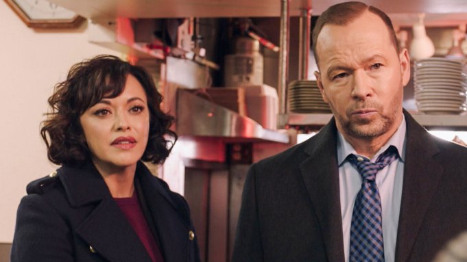 (L-R): Marisa Ramirez as Maria Baez and Donnie Wahlberg as Danny Reagan in 'Blue Bloods'