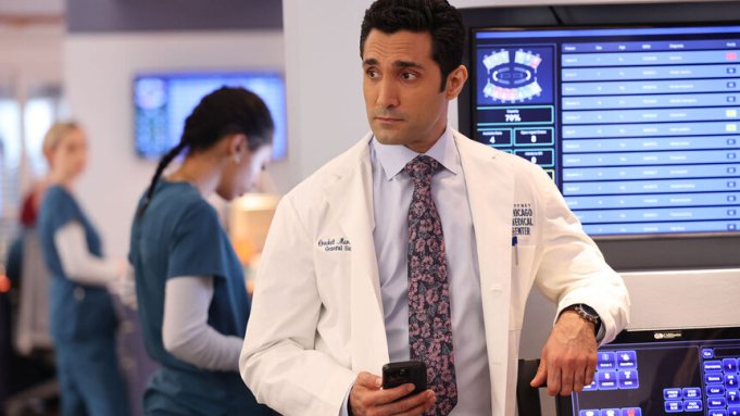Dominic Rains as Dr. Crockett Marcel in 'Chicago Med'