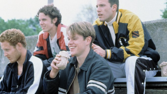 Ben Affleck, Matt Damon, Cole Hauser and Casey Affleck in 'Good Will Hunting'