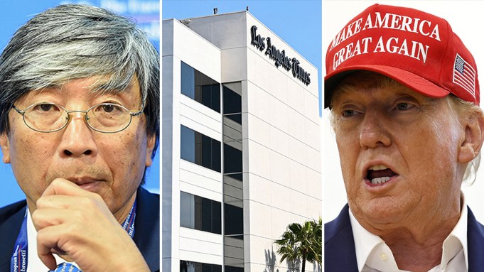 Dr. Patrick Soon-Shiong, the Los Angeles Times building and Donald Trump