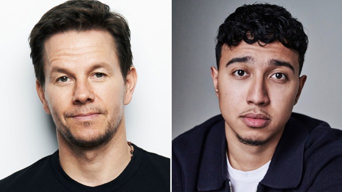 Reda Elazouar and Mark Wahlberg