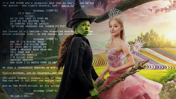 Cynthia Erivo and Ariana Grande in Wicked movie