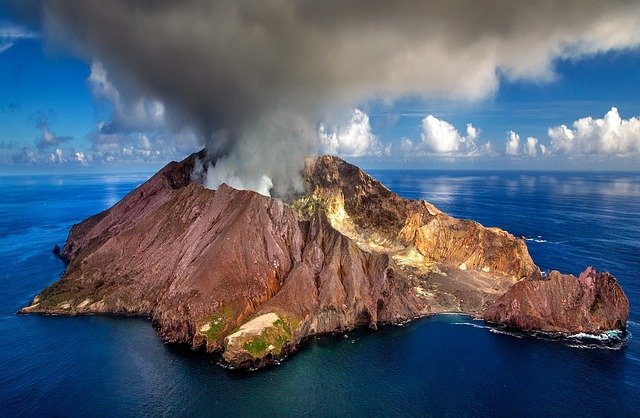 Vulcanología volcán isla