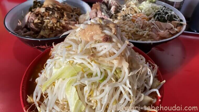 久喜市蒙麺火の豚火の頂ラーメン汁なし2たぬき