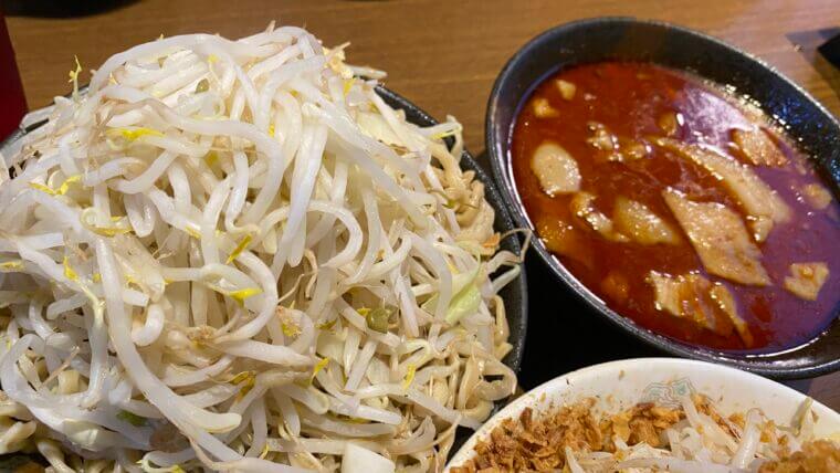 久喜火の豚本店火の頂きつけ麺まぜそば2個食い