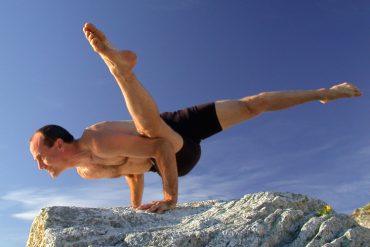 David Swenson Ashtanga Yoga Sideways Crow - Destination Deluxe