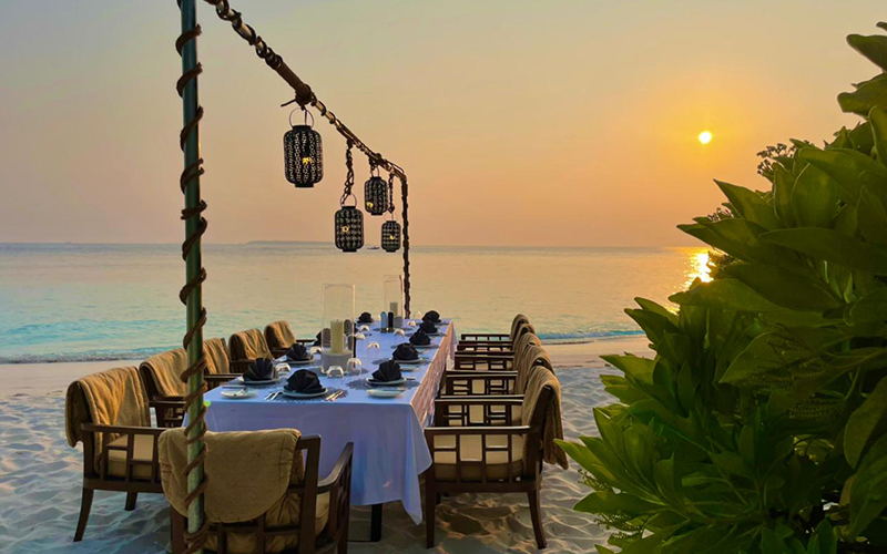 Amilla Maldives Sunset Dinner - Destination Deluxe