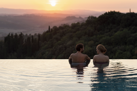 castelfalfi couple infinity pool - destination deluxe