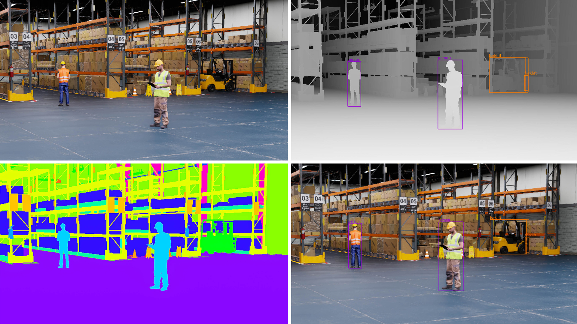 VIDIA Isaac Sim application in a physically based virtual environment