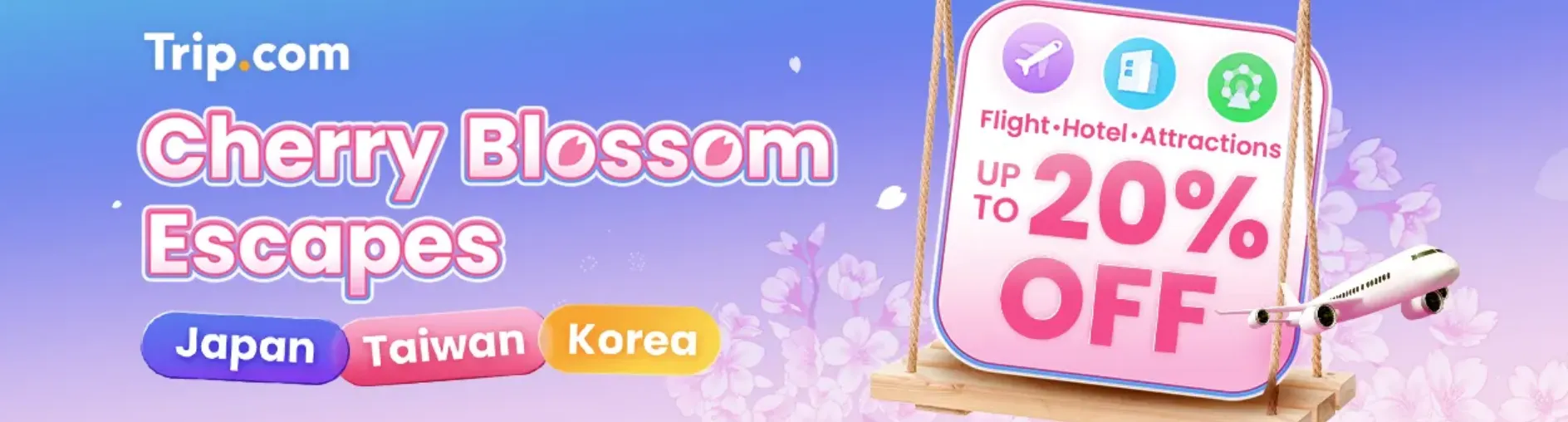 Trip.com Flight Coupon Singapore: Cherry Blossom Escapes