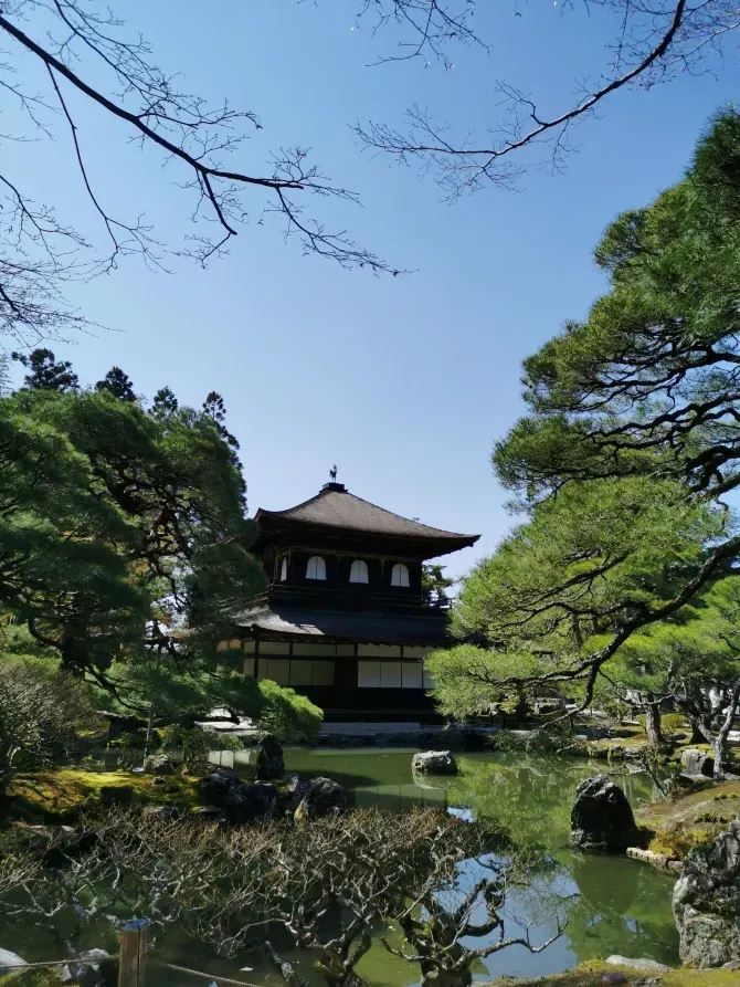 kyoto temple - The Ginkakuji Temple in Kyoto