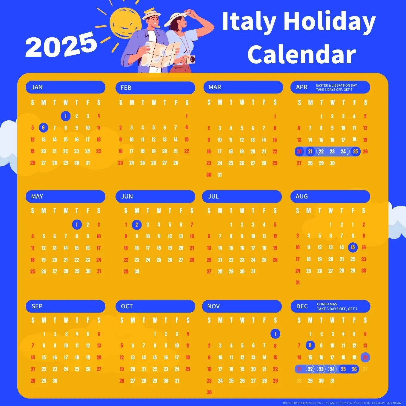 Italy Holiday Calendar 2025