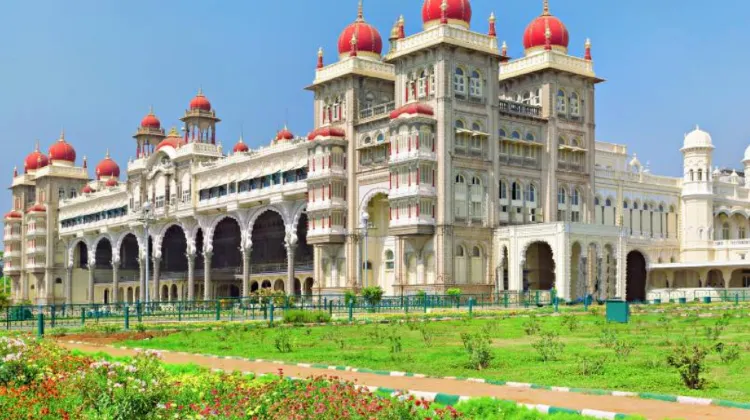 The majestic Mysore Palace at Mysore