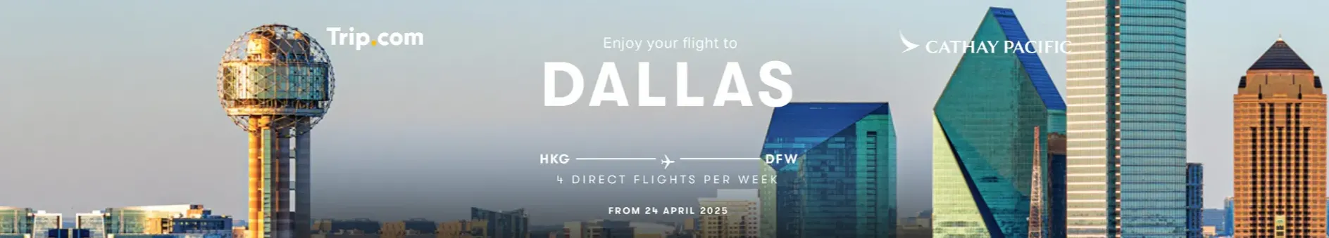 Trip.com Promo Code Hong Kong: Cathay Pacific Flights to Dallas Promotion