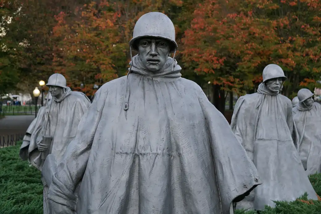 The leader of the platoon at the Korean War Memorial in DC. Source: Ian Hutchinson / unsplash