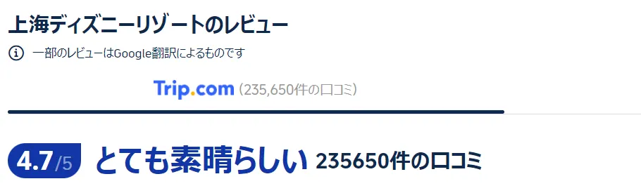 上海ディズニーランド チケット 口コミ