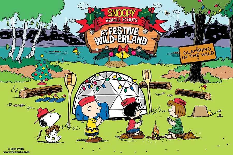 10. Join Snoopy at Festive Wild-erland