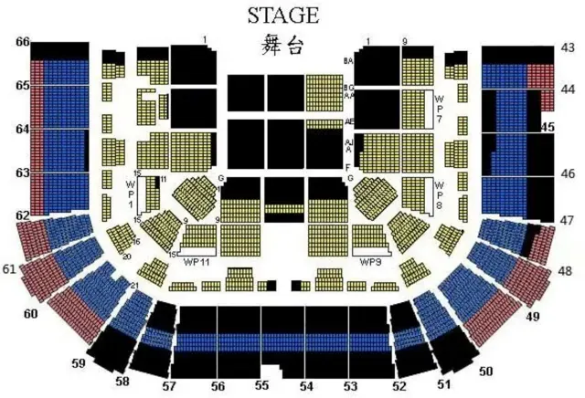 梁靜茹演唱會2025香港站座位圖