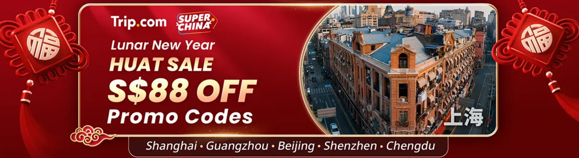 Trip.com Flight Coupon Singapore: New Year Deals China